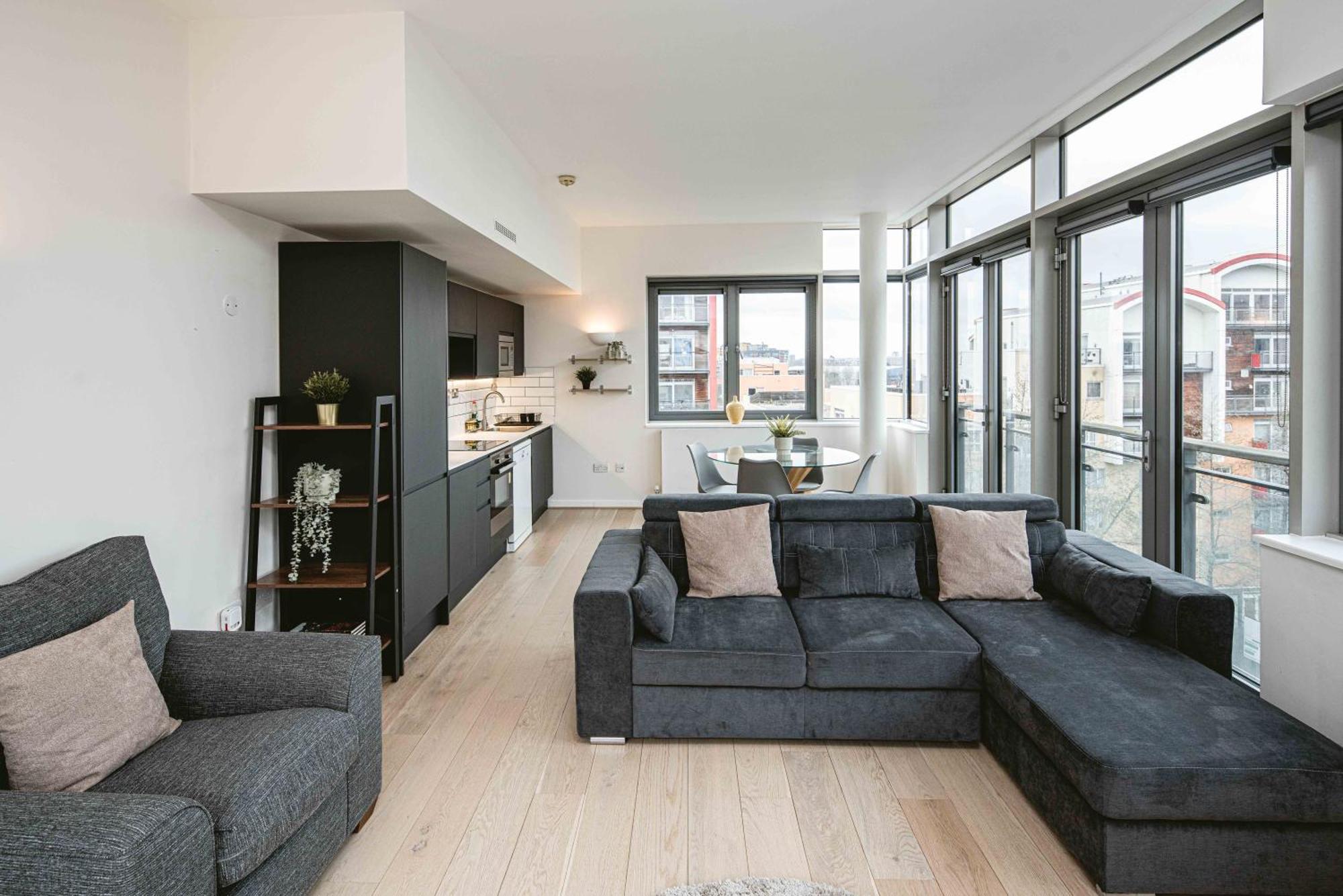 Beautiful Penthouse Apartment With Private Terrace In Greenwich Peninsula London Eksteriør billede